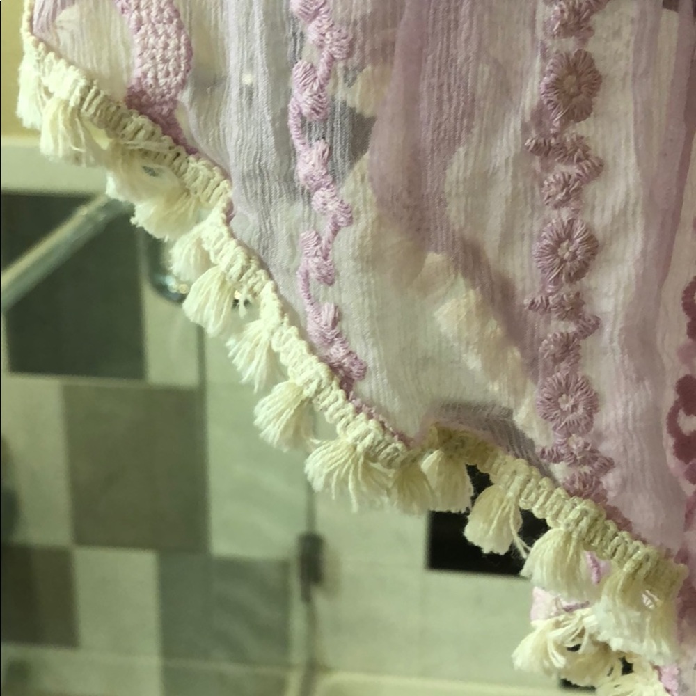 Lavender Bohemian Flowy Top S - Picture 7 of 7